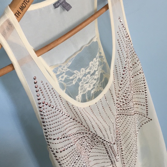 Ivory Bling Racerback - Picture 4 of 5